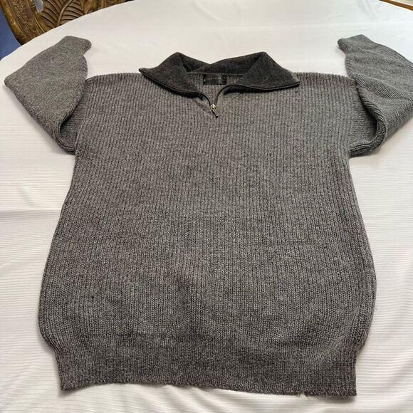 Alpaca Men’s Grey 100% Alpaca Sweater Size Small - Picture 4 of 7